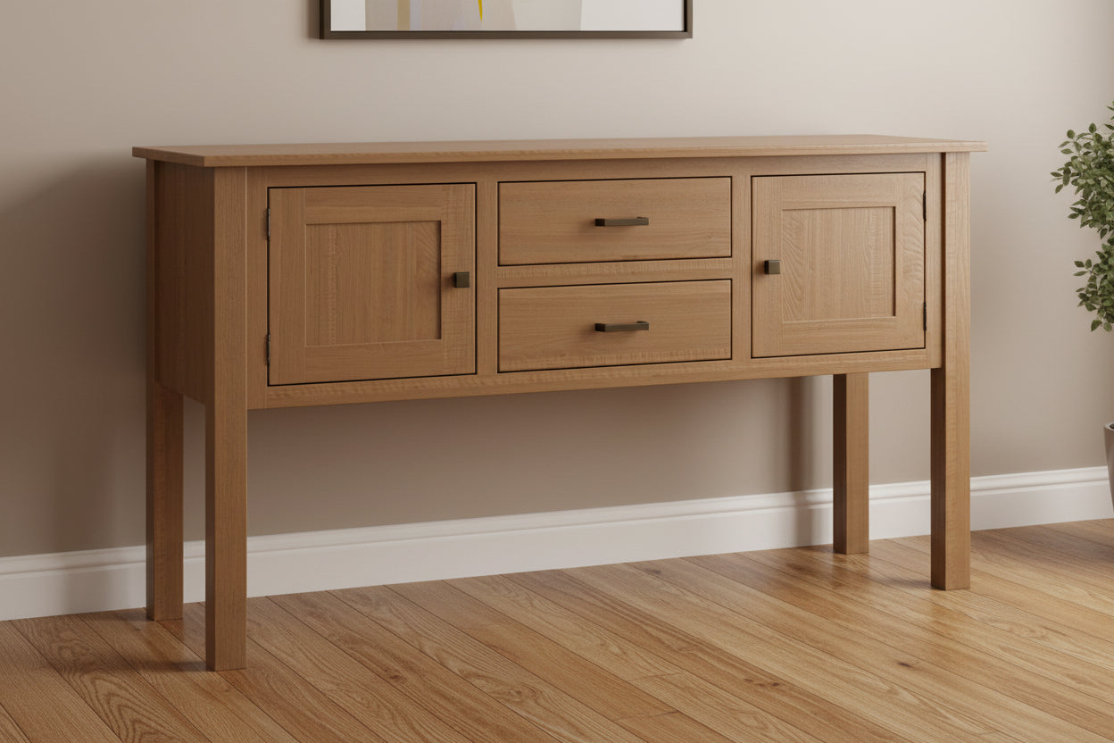 - Standard Hardware: 55271-ORB, 55275-ORB
- Flush Doors
- Adjustable Wood Shelves