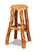 Amish Round Seat Log Bar Stool Barstools Log Furniture