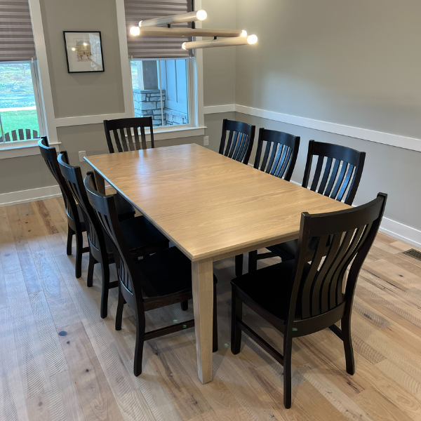 Shaker Leg Table & Rockfort Chairs Dining Contemporary No Price