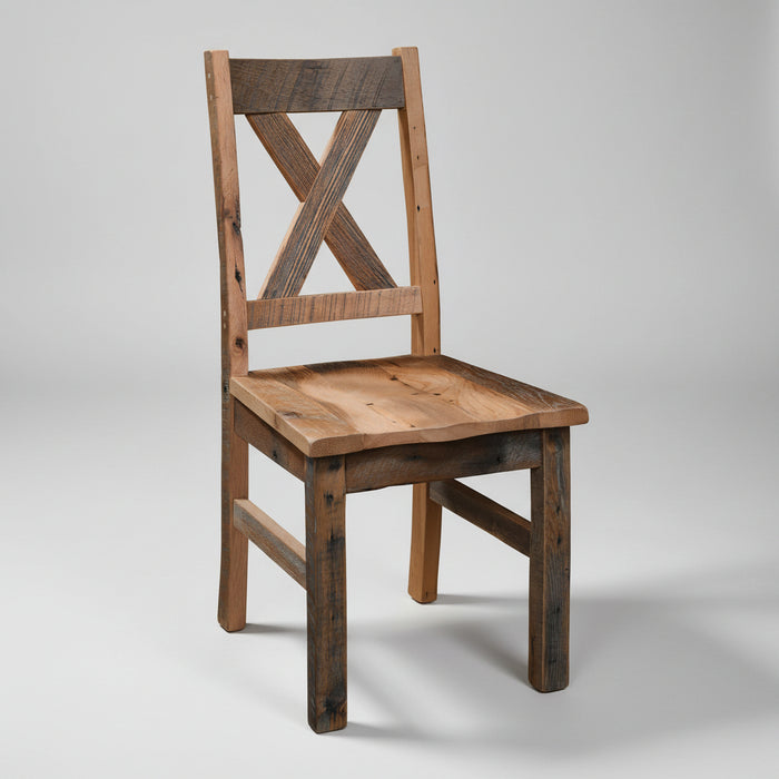 Amish Reclaimed Barnwood Western Railway Dining Set