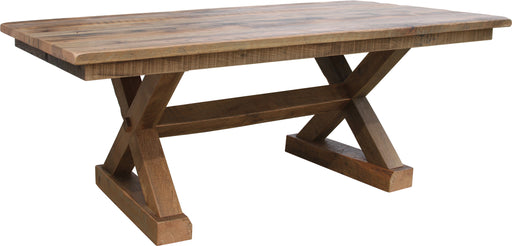 Western Railway Reclaimed Dining Table Trestle Dining Tables Farmhouse Reclaimed Barnwood