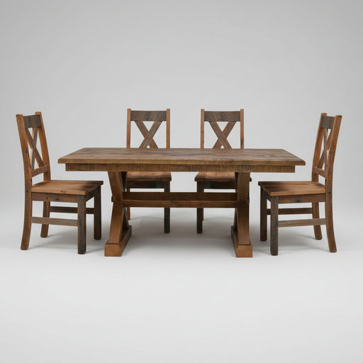 Western Railway Reclaimed Dining Chair Dining Chairs Farmhouse Reclaimed Barnwood