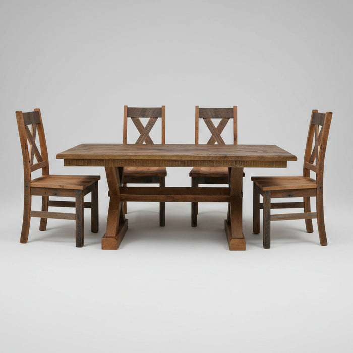 Western Railway Reclaimed Dining Chair Dining Chairs Farmhouse Reclaimed Barnwood
