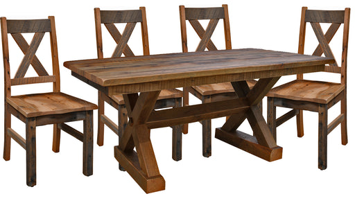 Western Railway Reclaimed Dining Table Trestle Dining Tables Farmhouse Reclaimed Barnwood