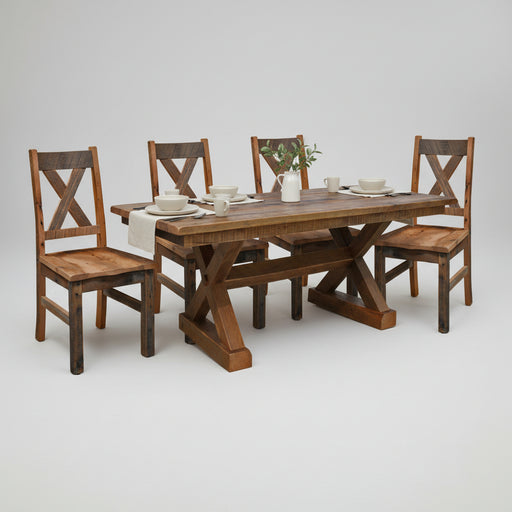 Western Railway Reclaimed Dining Table Trestle Dining Tables Farmhouse Reclaimed Barnwood