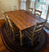 Reclaimed Barnwood Belmont Dining Set Amish Made Farmhouse Dining Set Front Facing