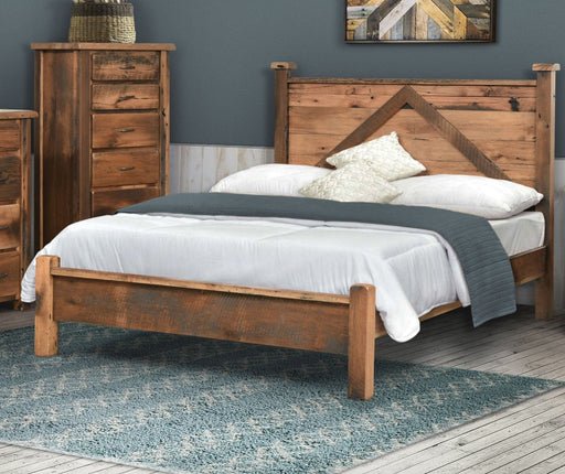 Amish Reclaimed Post Mission Bed Panel Beds Farmhouse Reclaimed Barnwood