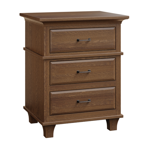 Amish Rockwell 3-Drawer Nightstand Nightstands Traditional