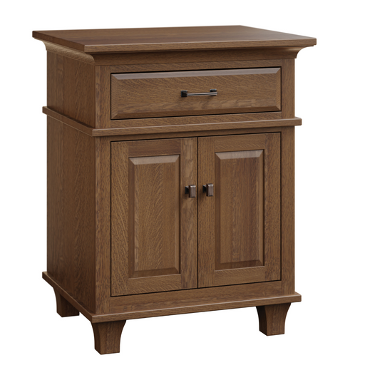 Amish Rockwell Nightstand With Doors Nightstands With Doors Traditional