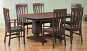 Amish Roland Dining Set Double Pedestal Table & Chair Sets Shaker Traditional