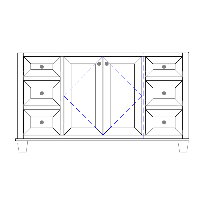 Amish Rosedale Bathroom Vanity - Multiple Sizes 60" Wide Bathroom Vanities: 40-49" Wide Contemporary Traditional