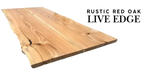 Amish Filmore Live Edge Table Rustic Red Oak Live Edge Dining Tables Live Edge Modern