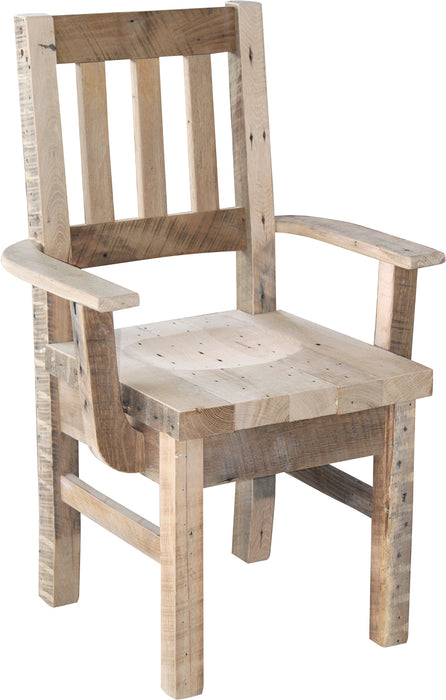 Settler's Reclaimed Dining Chair Arm Chair Dining Chairs Farmhouse Reclaimed Barnwood