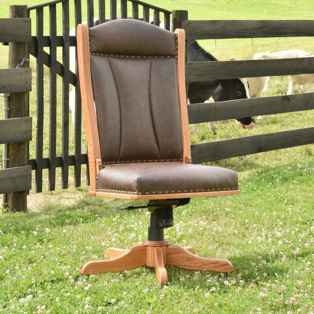 Amish Texas Side Office Chair