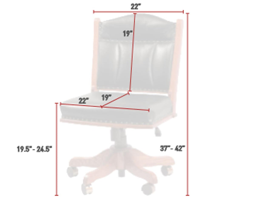Amish Texas Low Back Side Office Chair