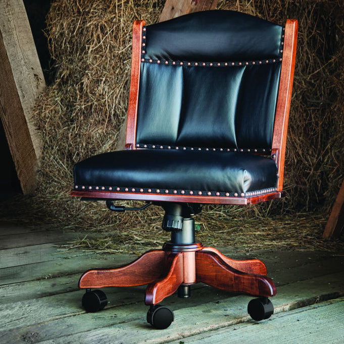 Amish Texas Low Back Side Office Chair