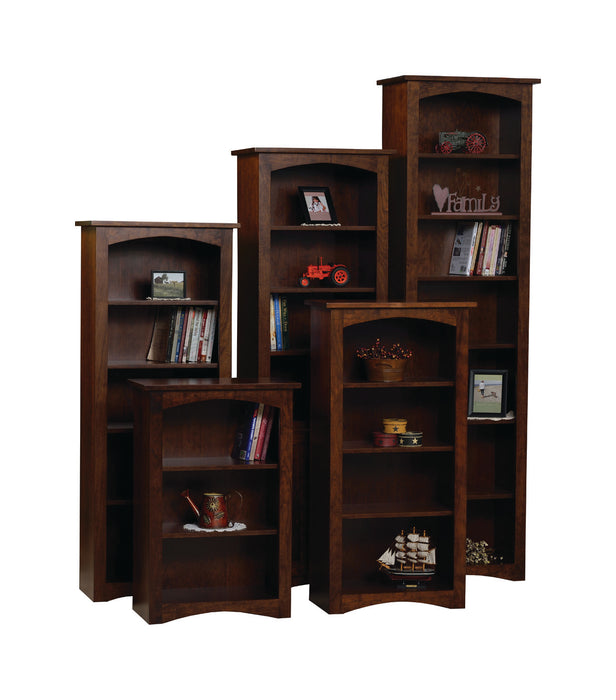 Shaker Open Bookcase 24" Wide Bookcases Shaker