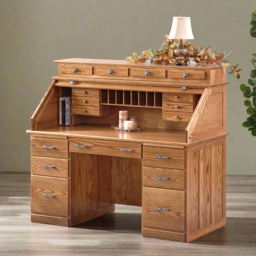 Amish Sierra Deluxe Rolltop Desk Rolltop Desks Mission