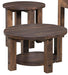 Amish Sullivan Round End Tables End Tables Farmhouse