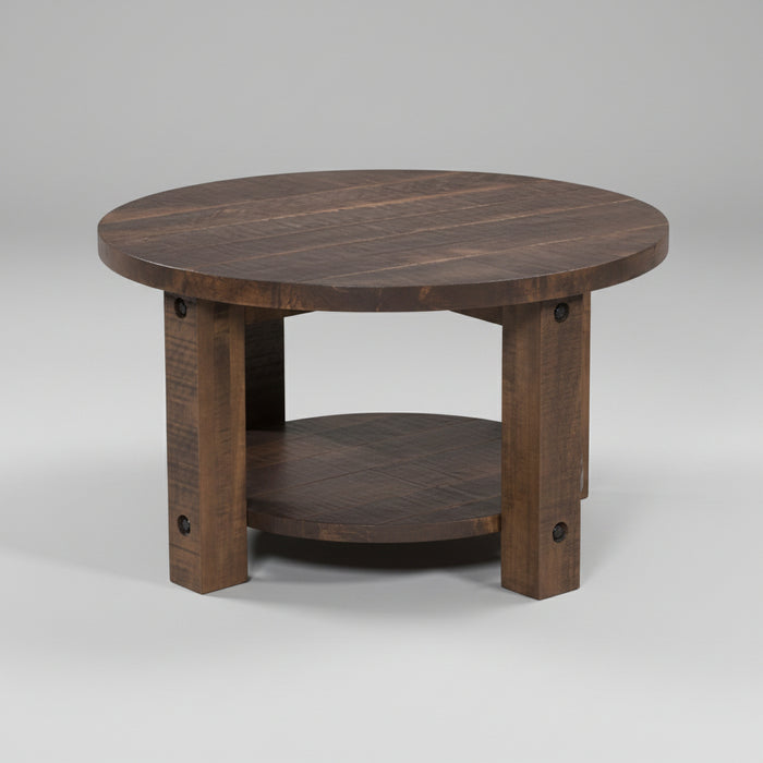Amish Sullivan Round End Tables End Tables Farmhouse