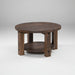 Amish Round Sullivan Coffee Table Coffee Tables Farmhouse Rough Sawn