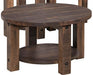 Amish Round Sullivan Coffee Table Coffee Tables Farmhouse Rough Sawn