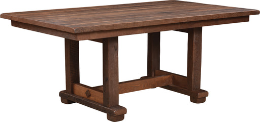 Settler's Reclaimed Trestle Table Trestle Dining Tables Farmhouse Reclaimed Barnwood