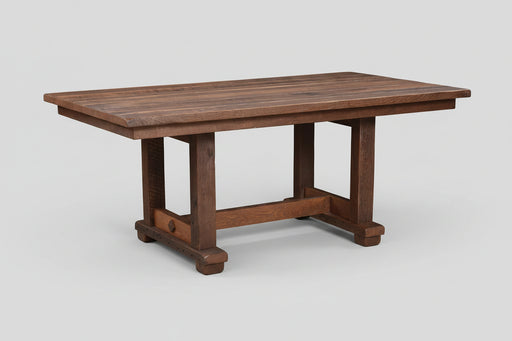 Settler's Reclaimed Trestle Table Trestle Dining Tables Farmhouse Reclaimed Barnwood