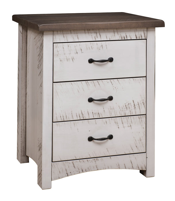 Sandusky Rough Sawn Nightstand Nightstands Farmhouse Rough Sawn