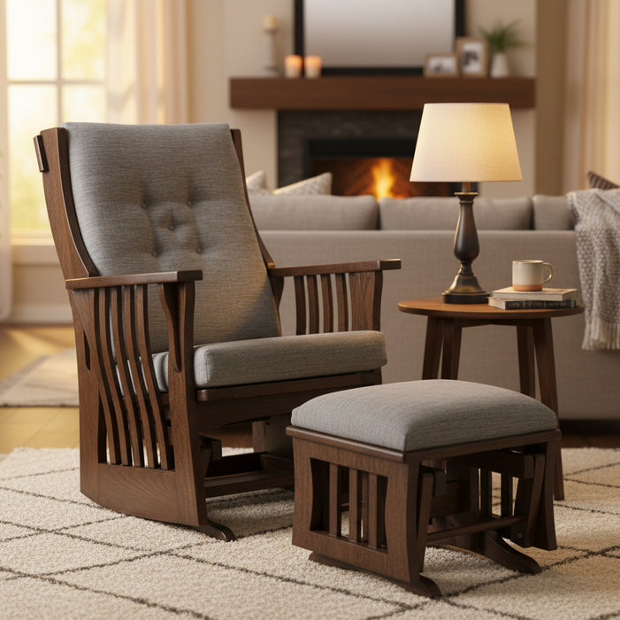 Quick Ship Sebana Glider or Swivel Glider (Optional Ottoman)