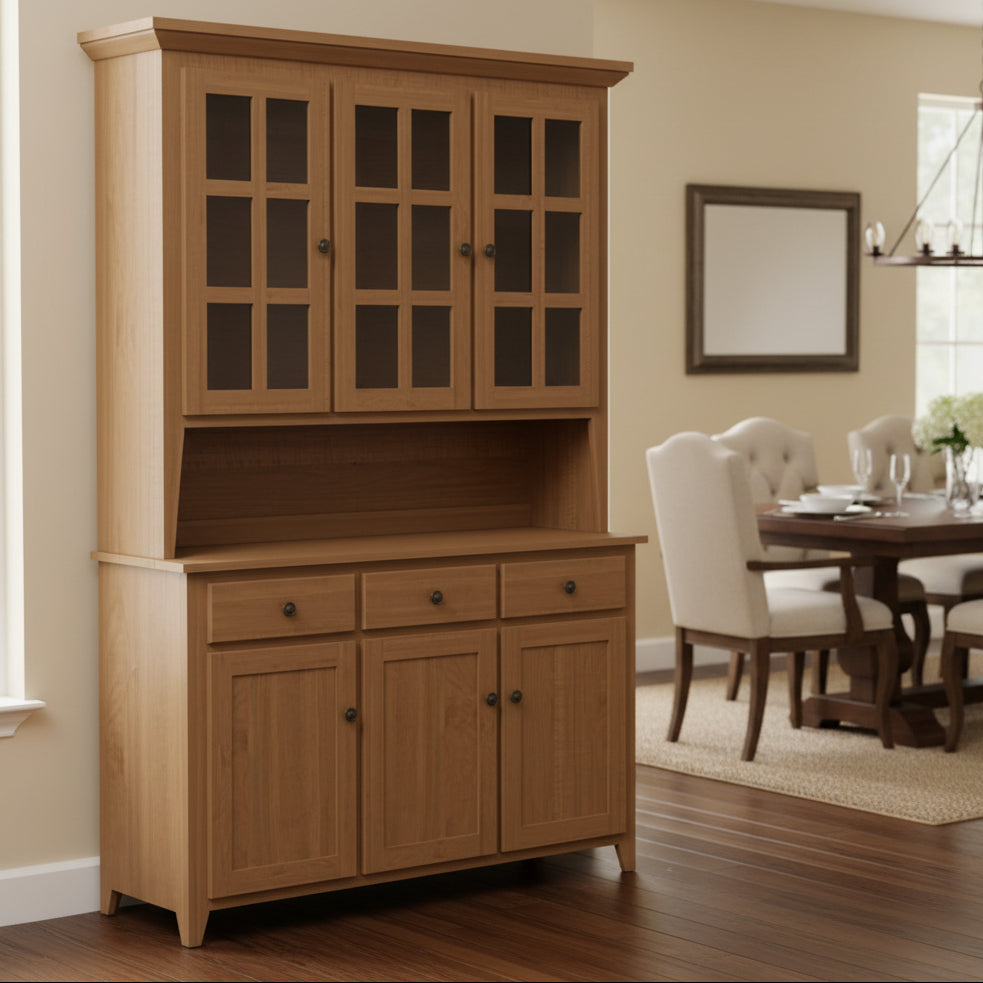 Amish Shaker 3-Door Hutch