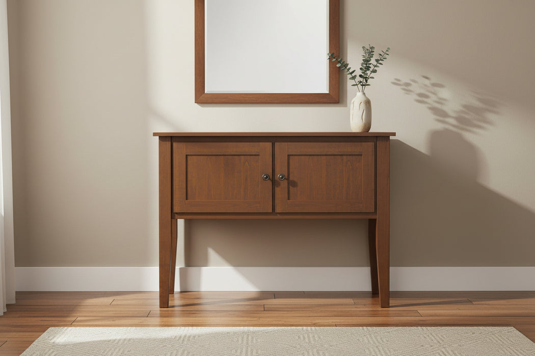 - Standard Hardware: K-107-AE Knobs
- 3/8" Inset Doors
- Knife Hinges