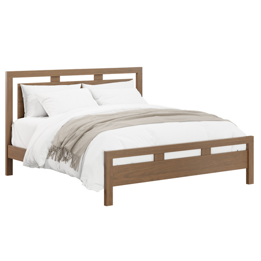 Amish Wyndham Hills Bed Panel Beds Mid-Century Modern