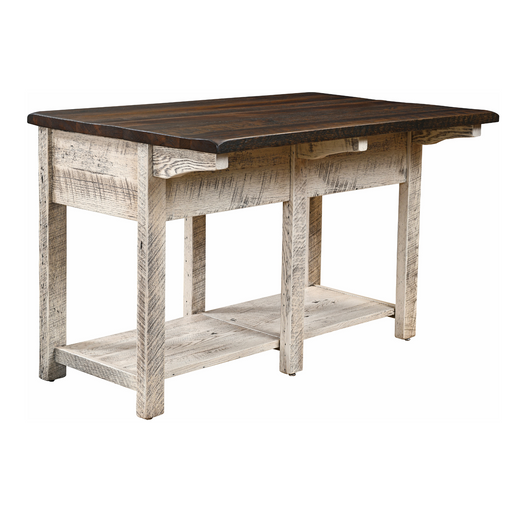 Milltown Reclaimed Open Island Kitchen Islands: 50-59" Farmhouse Reclaimed Barnwood