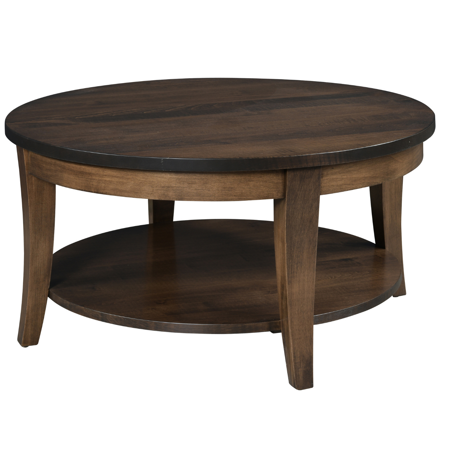 Amish Round Riviera Coffee Table Coffee Tables Contemporary