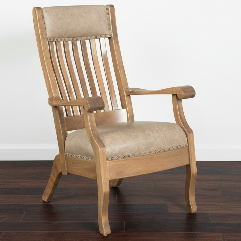 Amish Queen Lounge Chair Fabric/Leather Office Chairs Heartland Fabric Indoor Fabric