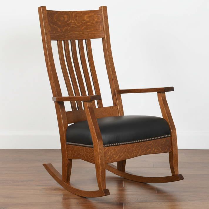 Amish Mission Rocker Rocking Chairs Heartland Fabric Indoor Fabric