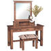 Brentwood Dressing Table - Rough Sawn Dressing Vanities Heartland Fabric Standard & Faux Traditional