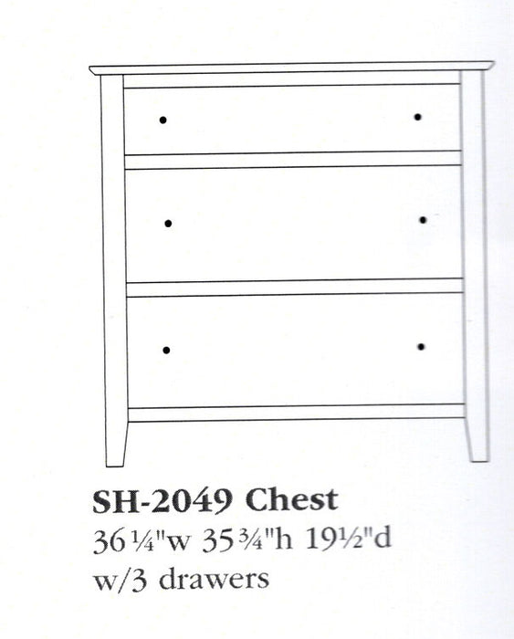 Shoreview Chest of Drawers - Multiple Sizes 3-Drawer Chest of Drawers Chest of Drawers Shaker