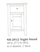 Amish Shoreview Nightstand - Multiple Sizes 18" 1-Drawer 1 Door Nightstands Shaker