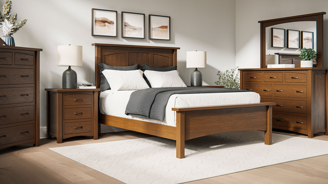 Amish Sierra Bedroom Set 5-Piece Set Contemporary