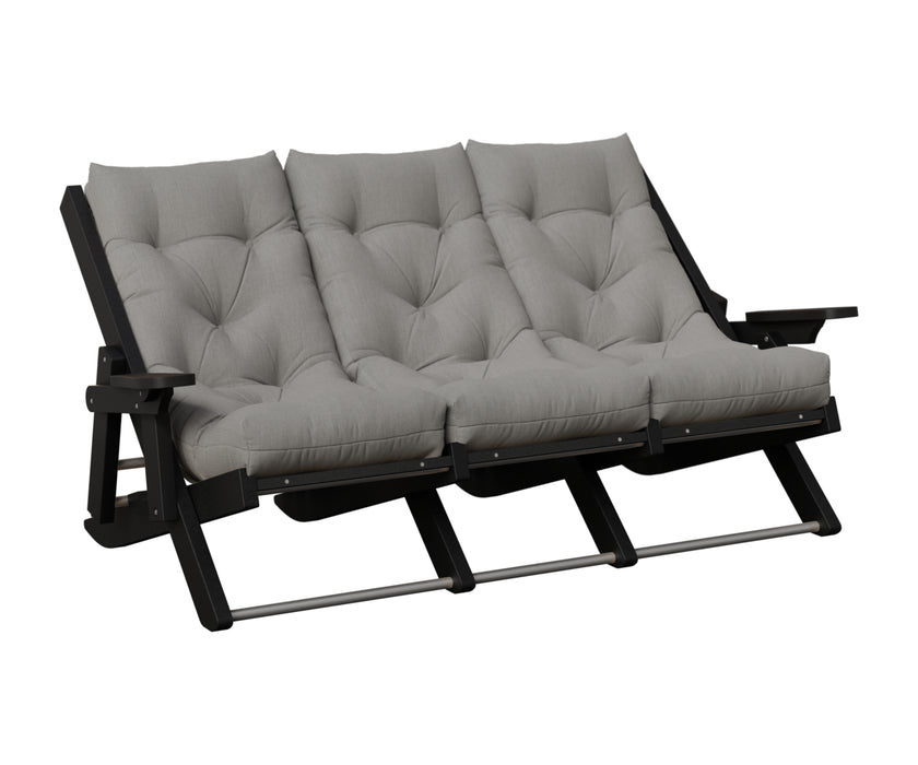 Amish Siesta High Back Folding Sofa