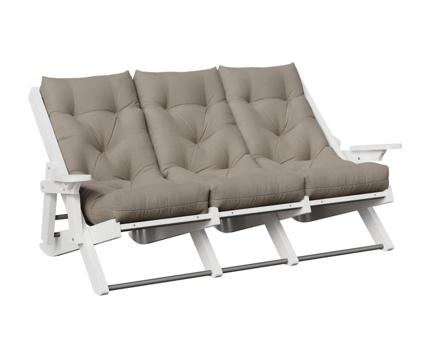 Amish Siesta High Back Folding Sofa