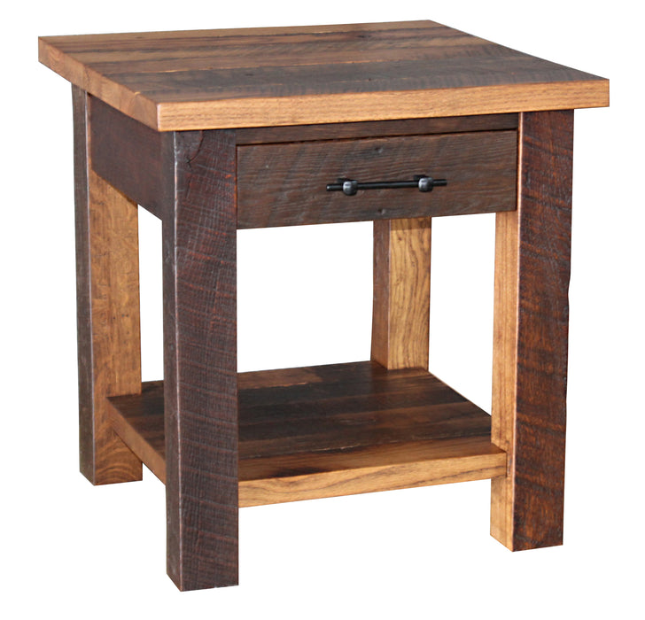 Silverton End Table End Tables Farmhouse Reclaimed Barnwood