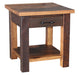 Silverton End Table End Tables Farmhouse Reclaimed Barnwood