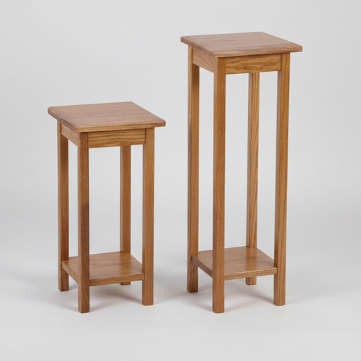 Square Legged Plant Stand Solid Oak Amish Made Plant Stand Small Table