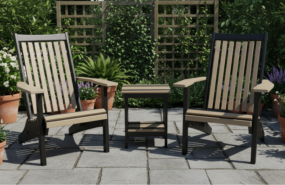 Amish Mission Adirondack Chair Set