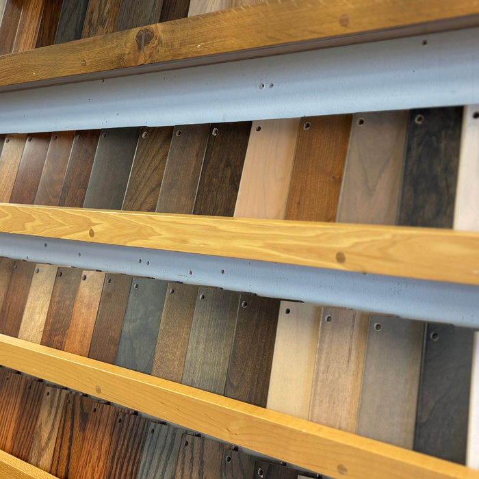 Order Amish Furniture Stain Samples - Oak - Brown Maple - Cherry - Quarter Sawn White Oak - Hickory - Any Stain