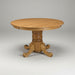 Amish Traditional Single Pedestal Solid Top Table Single Pedestal Tables Traditional