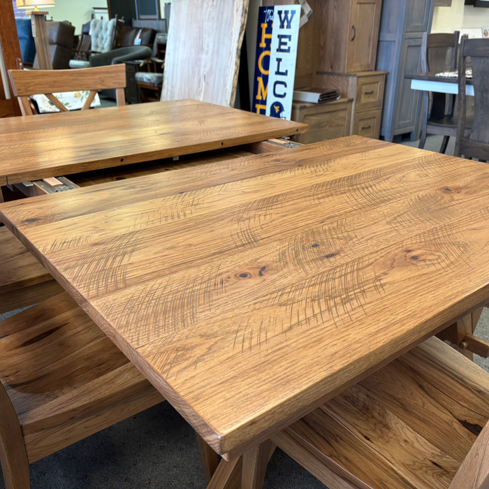 Amish X-Base Dining Set